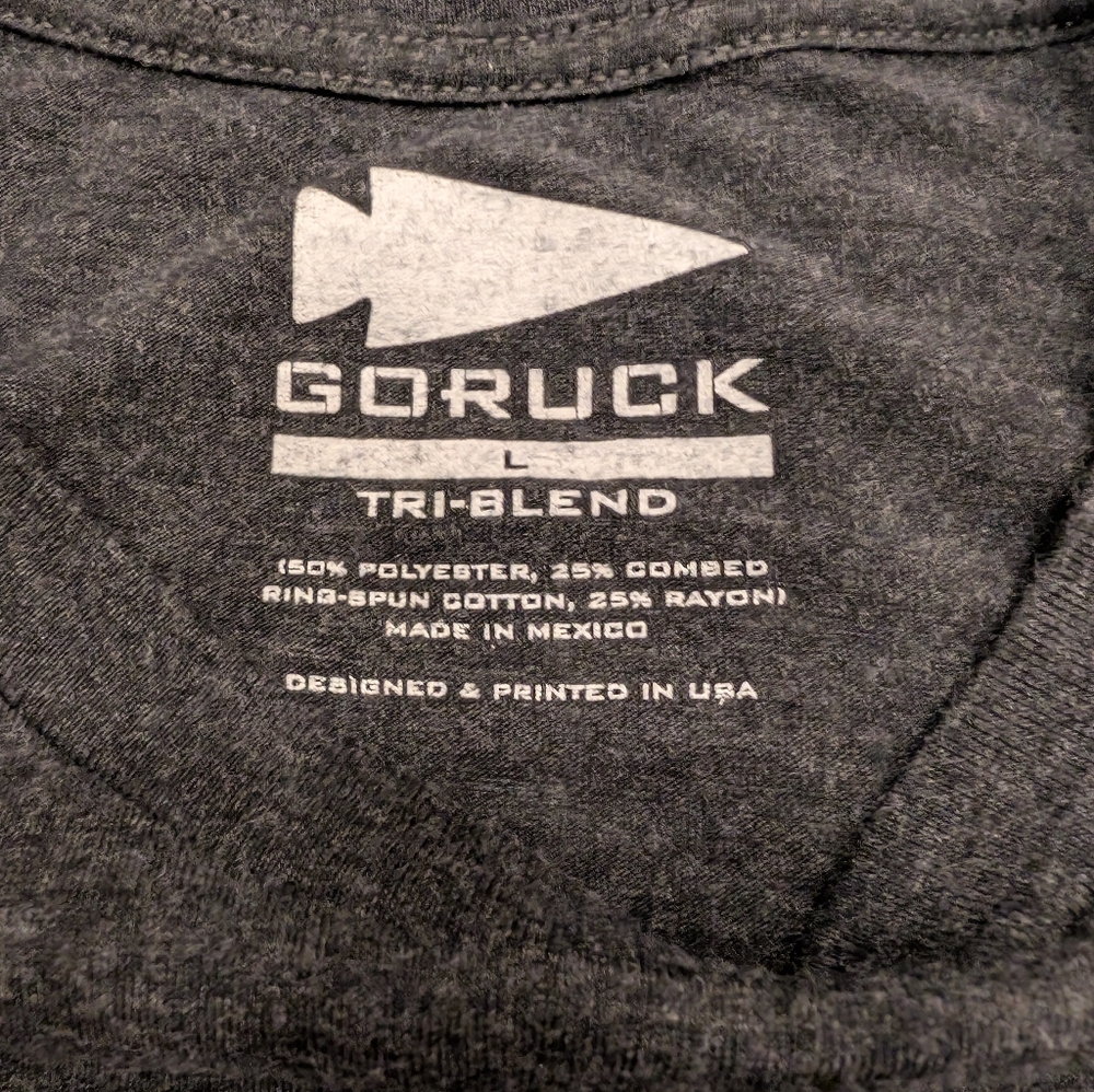 GoRuck Chad 1000X 2021 Tri-blend T-shirt Men's Size Large - Picture 3 of 5